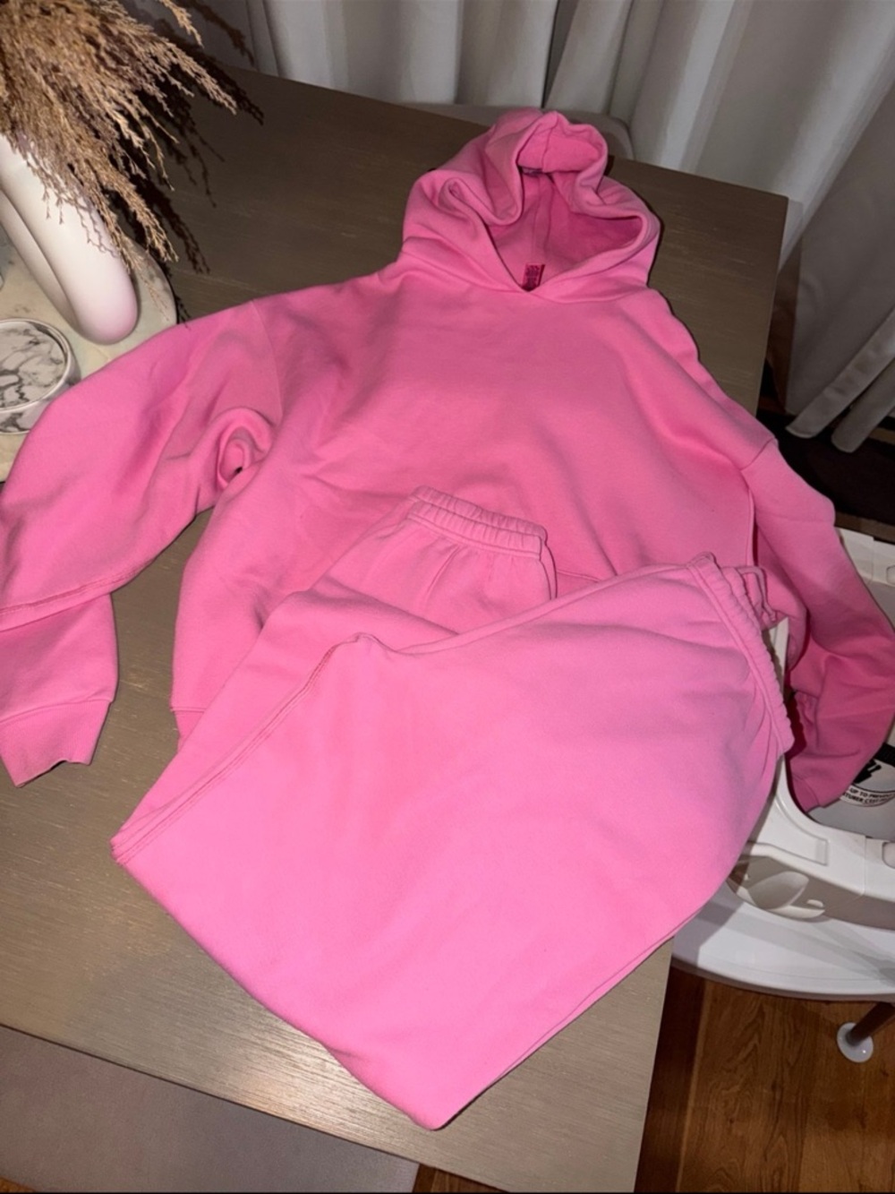 SKIMS Bubblegum Pink Hoodie & Sweatpants